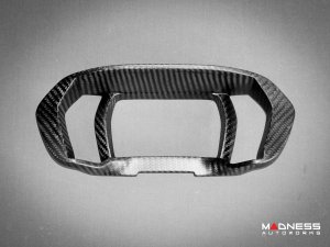 Alfa Romeo 4C Carbon Fiber Instrument Gauge Trim - Matte Finish
